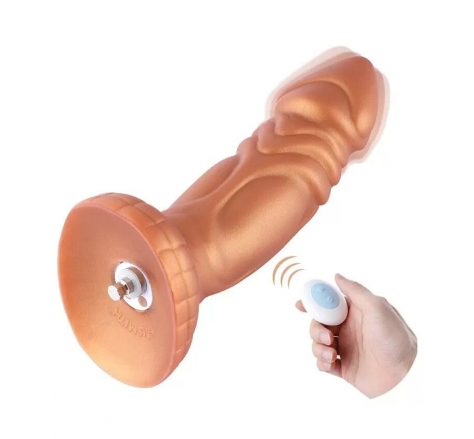 Силиконовый дилдо с вибрацией Hismith Slightly Curved Vibrating Silicone Dildo Monster Series