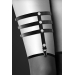 Гартер на ногу Bijoux Pour Toi - 3 THONGS Black, сексуальная подвязка, экокожа