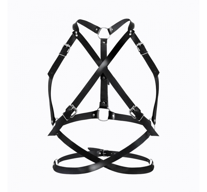 Женская портупея Art of Sex - Agnessa Leather harness, Черный XS-M