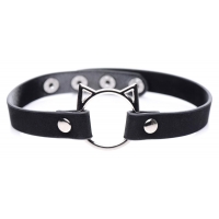 Чокер Master Series Kinky Kitty Ring Slim Choker - Black