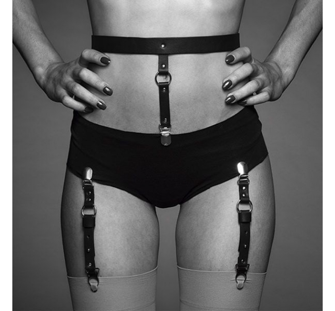 Подтяжки Bijoux Indiscrets MAZE - Suspender Belt for Underwear and Stockings Black