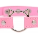 Чокер Master Series Kinky Kitty Ring Slim Choker - Pink