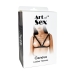 Женская портупея украшенная кольцами Art of Sex - Geneva, цвет Черный, Натуральная кожа, размер L-2X