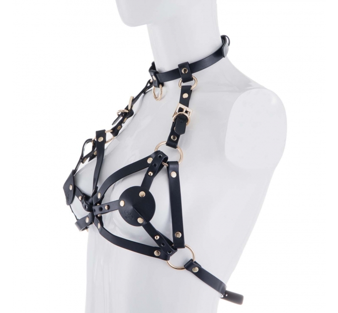 Портупея на грудь LOCKINK SEVANDA Queen Chest Harness with Removable Bra