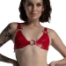 Лиф из натуральной кожи Feral Feelings - Bikini Top Red