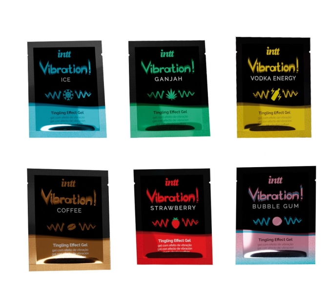 Набор пробников жидкого вибратора Intt Vibration Six Flavor Mix (12 по 5 мл)