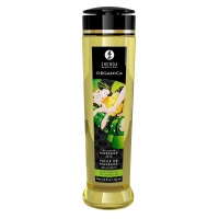 Органическое массажное масло Shunga ORGANICA - Exotic green tea (240 мл) с витамином Е