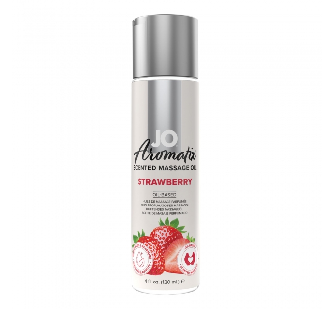 Массажное масло System JO Aromatix - Massage Oil - Strawberry 120 мл