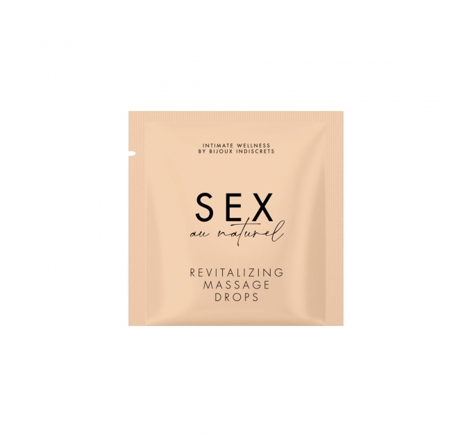 Пробник Bijoux Indiscrets Sachette Revitalizing Intimate Massage Drops- Sex Au Naturel (2 мл)