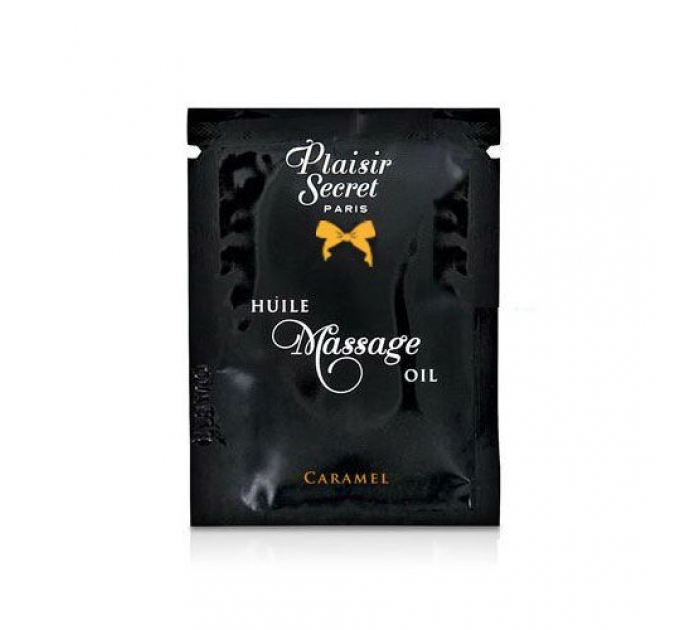 Пробник массажного масла Plaisirs Secrets Caramel (3 мл)