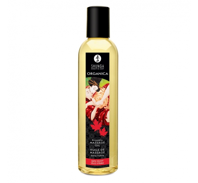 Органическое массажное масло Shunga ORGANICA - Maple Delight (250 мл) с витамином Е