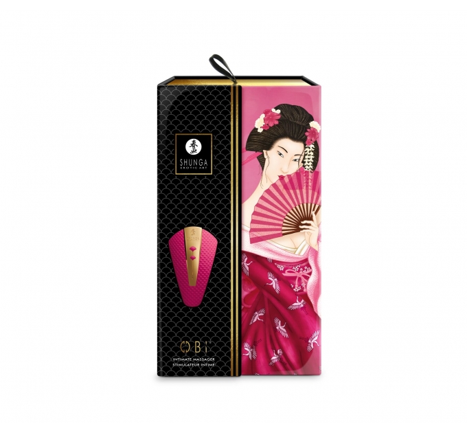 Клиторальный вибратор Shunga - Obi Intimate Massager Rasberry