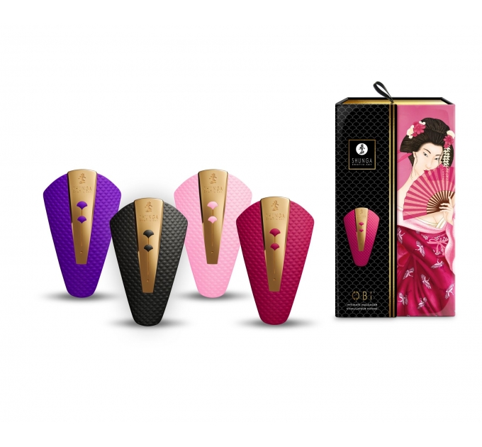 Клиторальный вибратор Shunga - Obi Intimate Massager Rasberry