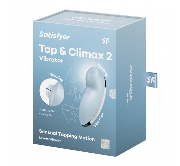 Вибростимулятор-пульсатор Satisfyer Tap & Climax 2 Blue