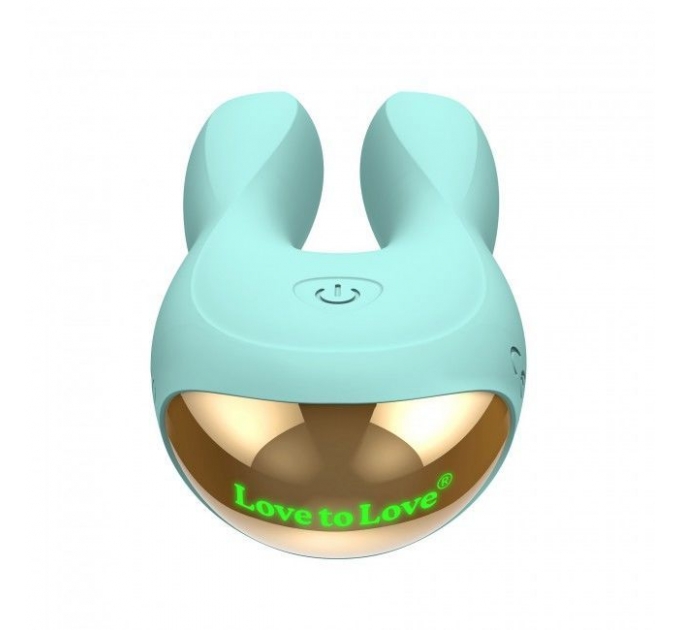 Вибратор-кролик Love To Love Hear Me Menthe с двумя моторчиками и разноцветной LED-подсветкой