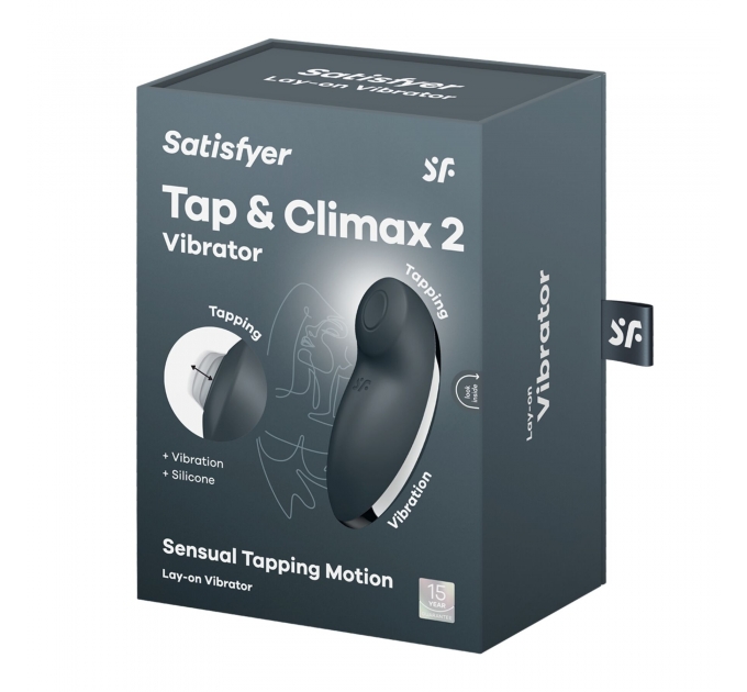 Вибростимулятор-пульсатор Satisfyer Tap & Climax 2 Grey