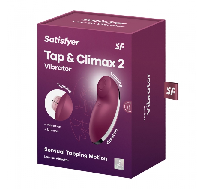 Вибростимулятор-пульсатор Satisfyer Tap & Climax 2 Red