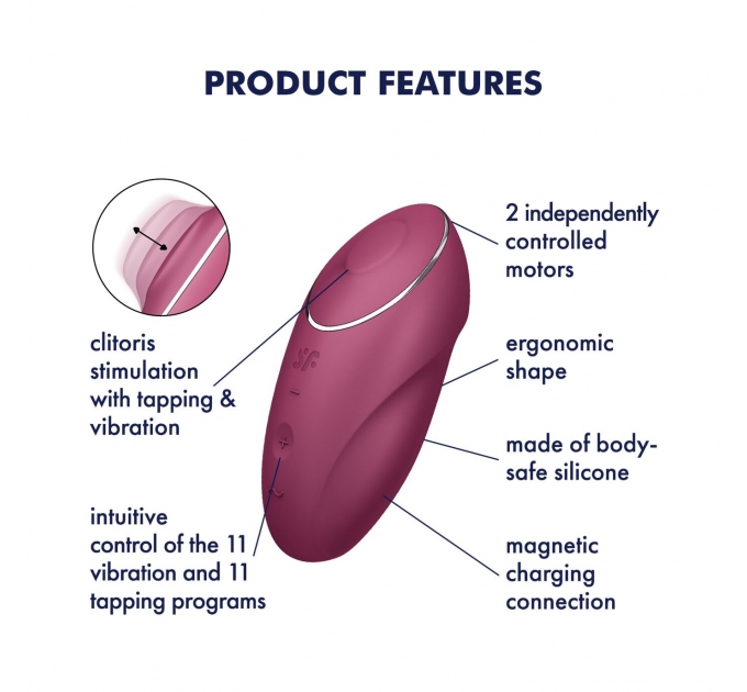 Вибратор Satisfyer Tap & Climax 1 Red