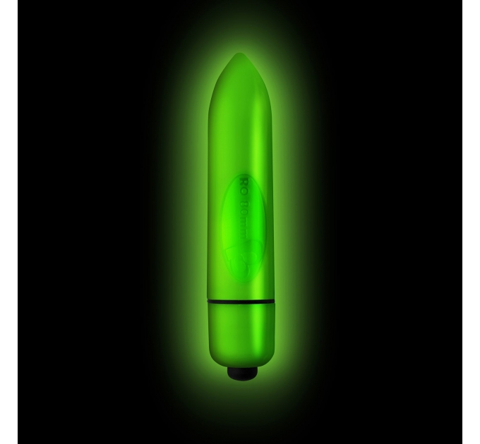 Вибропуля Rocks Off Neon - Halo, светится в темноте, 7 режимов работы, на батарейке