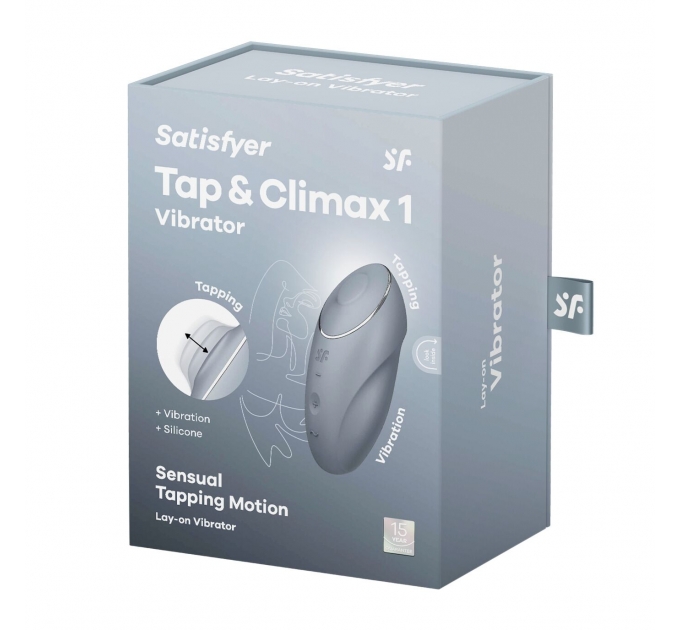 Вибратор Satisfyer Tap & Climax 1 Bluegrey