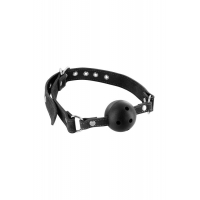 Кляп Fetish Tentation Premium Leather gag with stiff ball