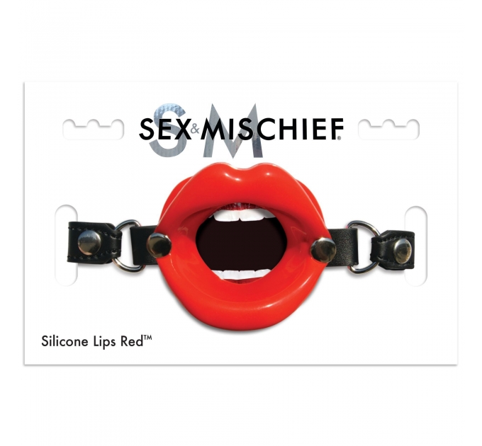 Кляп Sex And Mischief - Silicone Lips Red