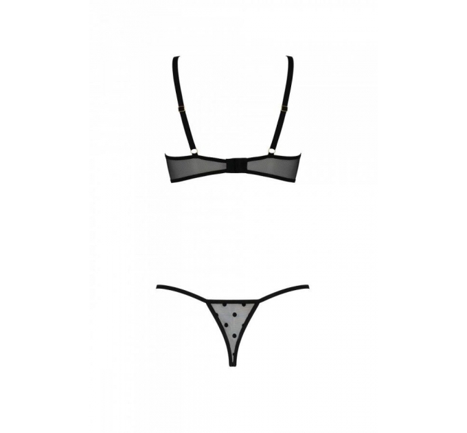 Комплект MARINA SET WITH OPEN BRA black XXL/XXXL - Passion