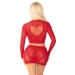 Комплект Leg Avenue Rhinestone Crop Top and Mini Skirt One Size, Red