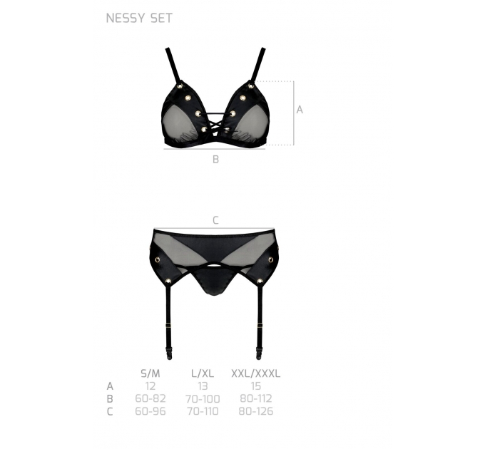 NESSY SET black L/XL - Passion