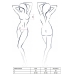 Комплект белья GIANA BIKINI white XXL/XXXL - Passion: полупрозрачные лиф и трусики с бантиками