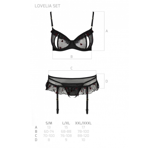LOVELIA SET black L/XL - Passion