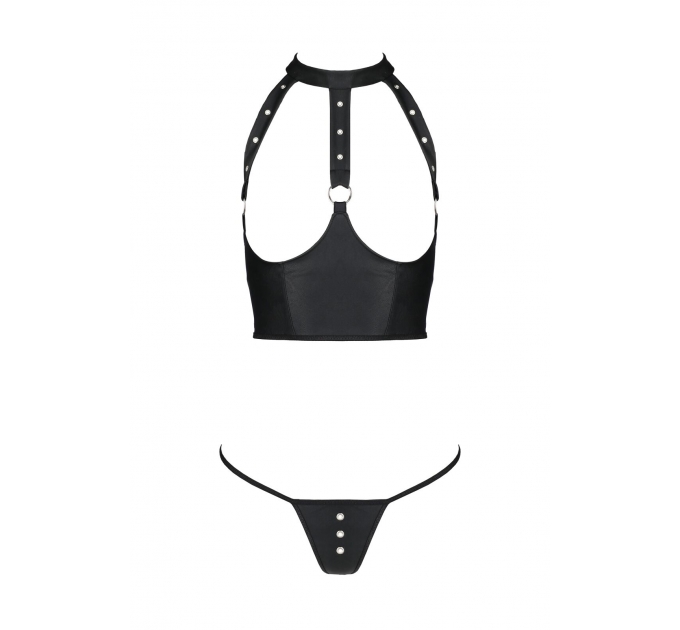 GENEVIA SET WITH OPEN BRA black L/XL - Passion