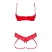 Комплект Obsessive Ingridia 2-pcs crotchless set XS/S