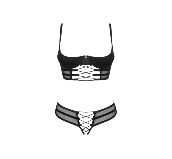 Комплект Obsessive Roxelia 2-pcs crotchless set XS/S