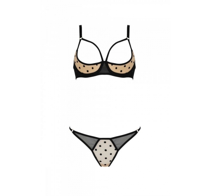 Комплект MARINA SET WITH OPEN BRA beige L/XL - Passion