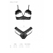 Комплект DOLLY SET WITH OPEN BRA black L/XL Passion