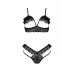 Комплект DOLLY SET WITH OPEN BRA black L/XL Passion