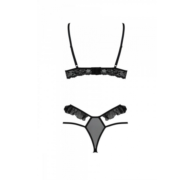 Комплект DOLLY SET WITH OPEN BRA black L/XL Passion