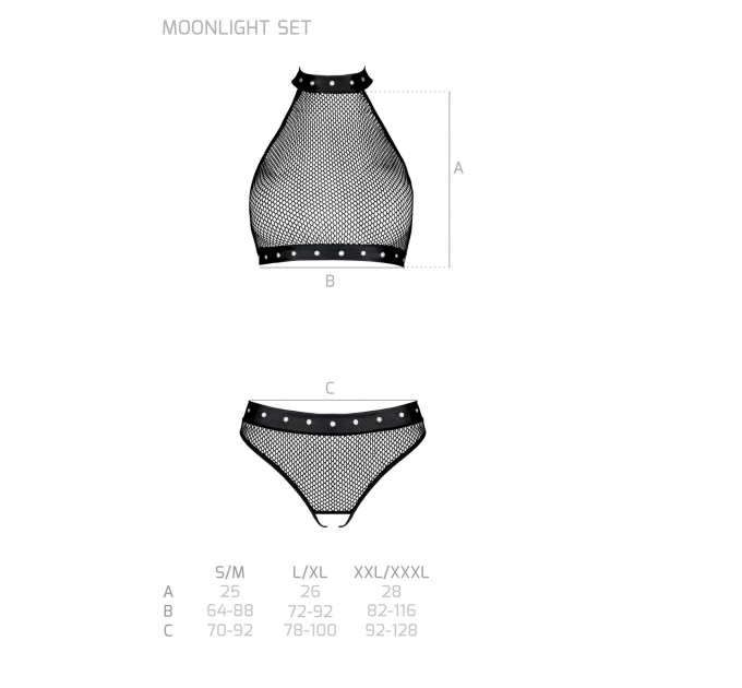 MOONLIGHT SET black XXL/XXXL - Passion