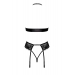 Комплект Kissable Bondage Kiss Set Black L/XL