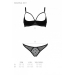 Комплект MARINA SET WITH OPEN BRA black L/XL - Passion