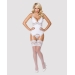Obsessive 810-COR-2 corset & thong white S/M