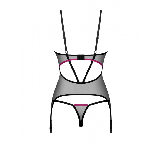 Корсет Obsessive Novenes corset & thong XS/S