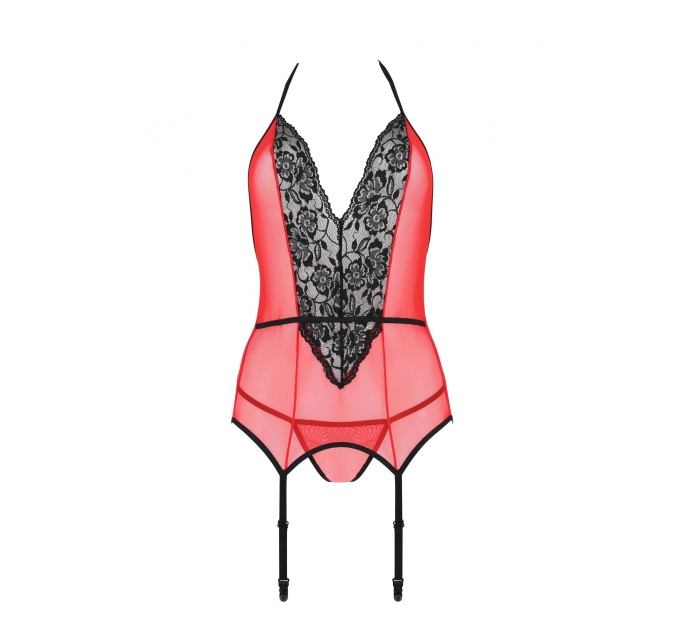 PEONIA CORSET red L/XL Passion