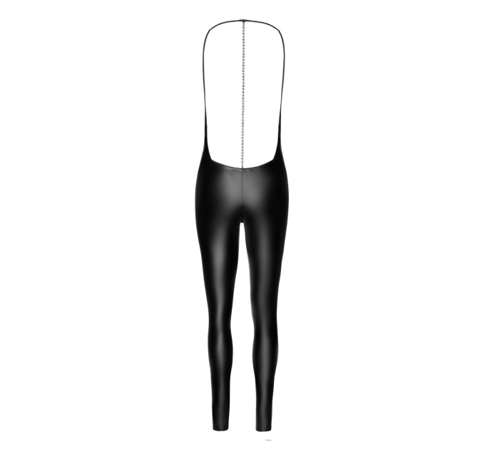 Комбинезон Noir Handmade F306 Mirage catsuit with jewelry rhinestone chain adorning the back - 3XL