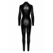 Комбинезон Noir Handmade F319 Caged wetlook catsuit with zippers and ring - XL