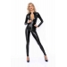 Комбинезон Noir Handmade F293 Powerwetlook catsuit with front zipper - S