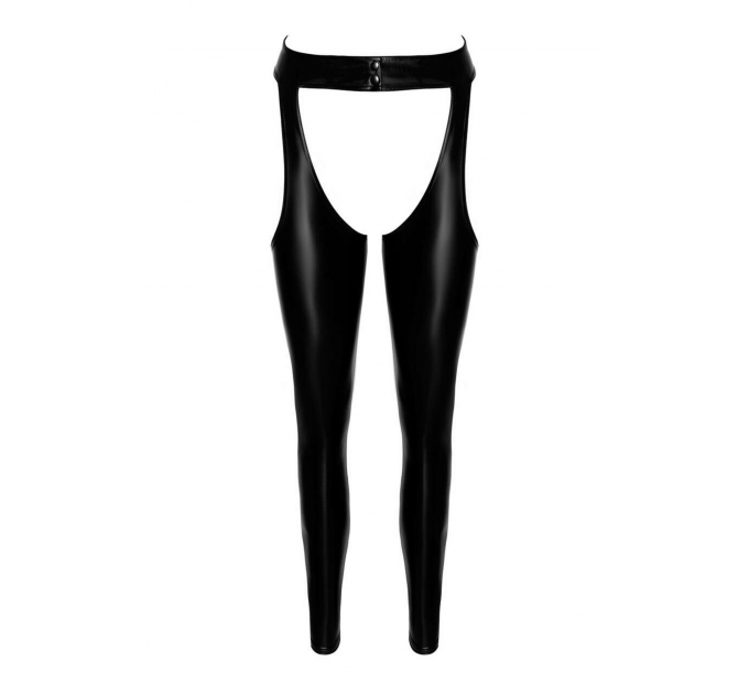 Леггинсы с открытыми бедрами Noir Handmade F323 Rebel wetlook chaps - S