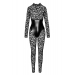 Комбинезон Noir Handmade F299 Enigma lace catsuit with underbust bodice - S