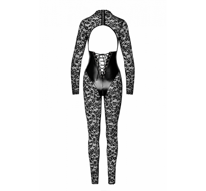 Комбинезон Noir Handmade F299 Enigma lace catsuit with underbust bodice - S